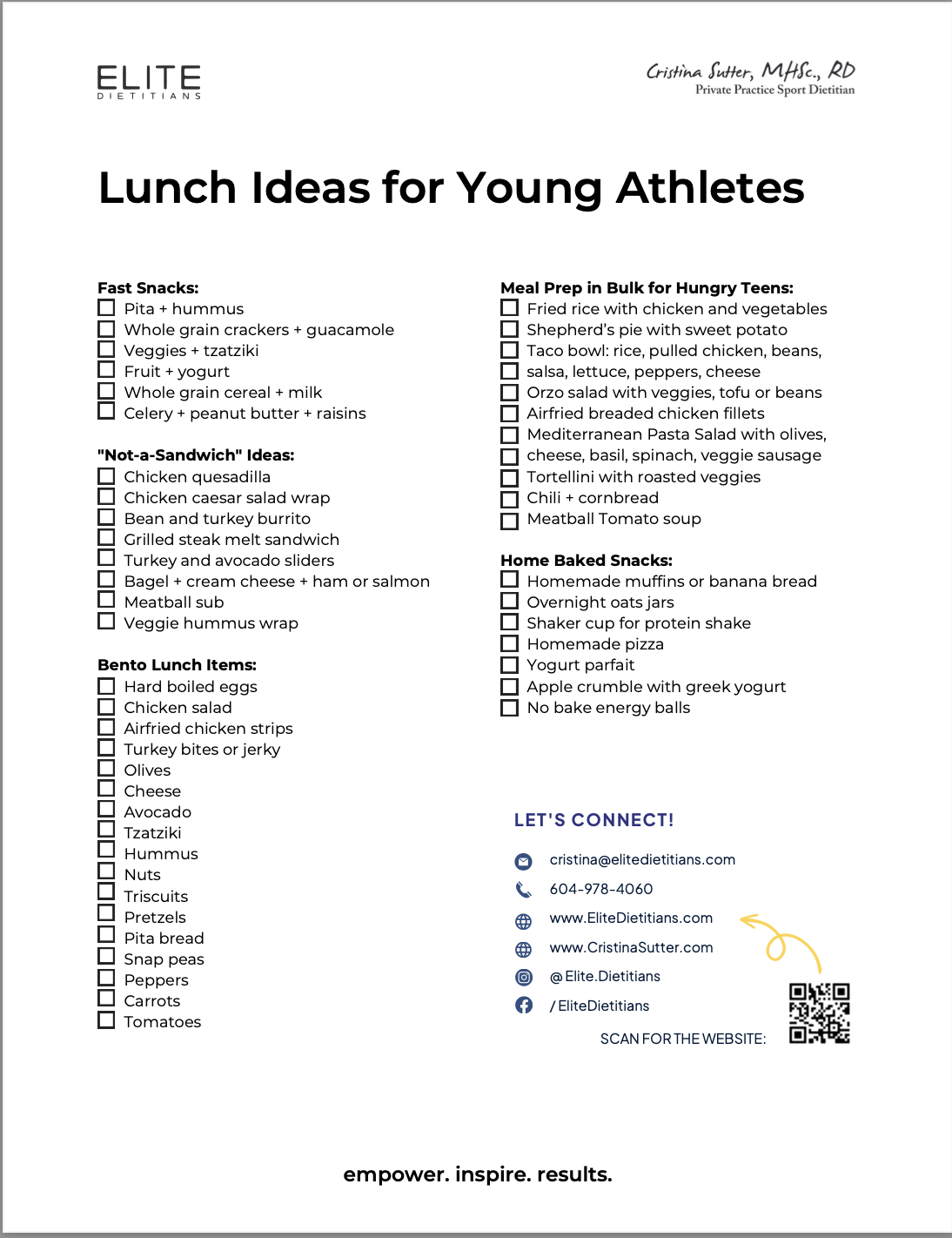 Best Lunches for Teen Athletes - Sport Nutrition for High School ...